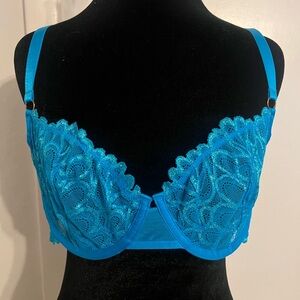 SavageXFenty Blue Lace Bra